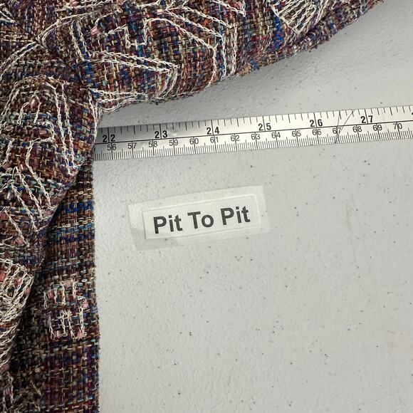 Vintage Stonebridge Womens Jacket Size L Silk Blend Embroidered‎ Beaded Tweed - Picture 5 of 7